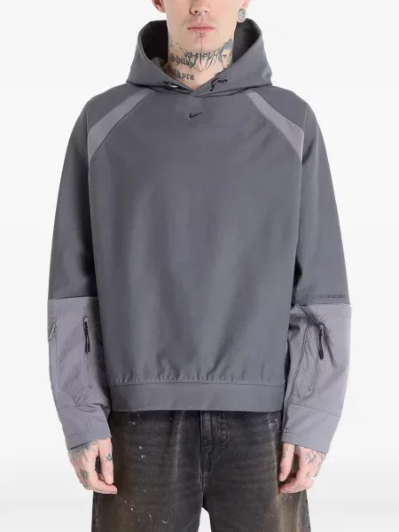 Hanorac cu glugă Nike gri
