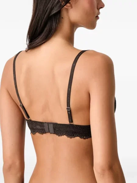 Sutien Twinset din dantelă maro