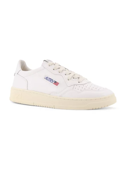 Sneakers Autry Medalist Low Man Leat/ Leat Wht/ Wht EUR 41 białe
