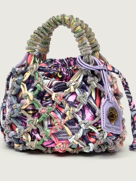 Kurt Geiger Geantă pe umăr MACRAME CRYSTAL violet