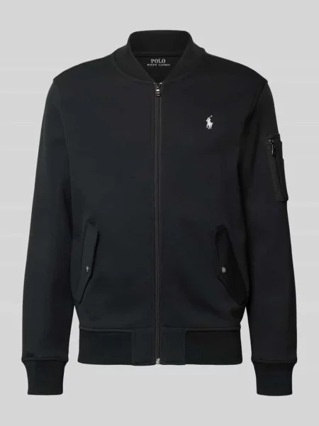 Bluza rozpinana o kroju regular fit z mieszanki bawełny Polo Ralph Lauren czarna