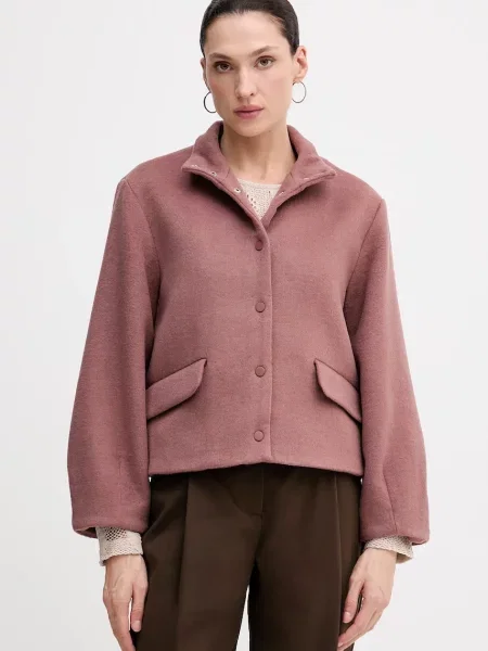 Hoss Intropia jachetă din amestec de lână de tranziție portocaliu