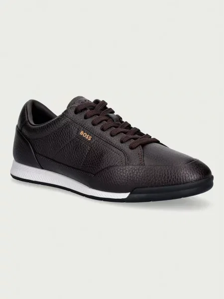 BOSS Nitan sneakers pentru bărbați din piele negru