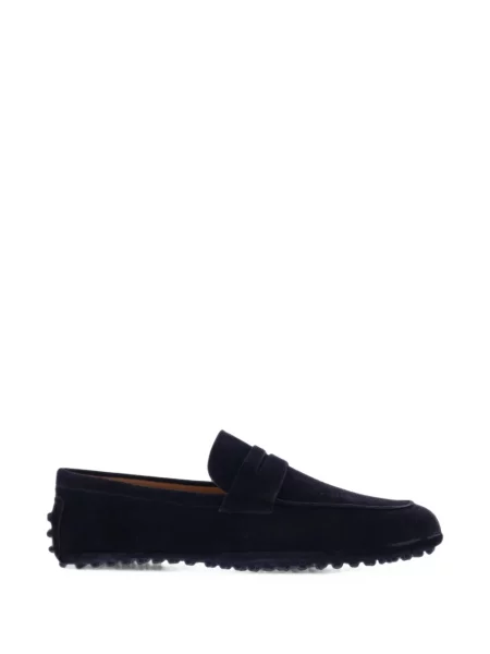 Pantofi loafer Paris Punk din piele de căprioară negru