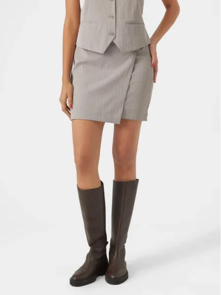 Vero Moda Fustă mini Wendy gri