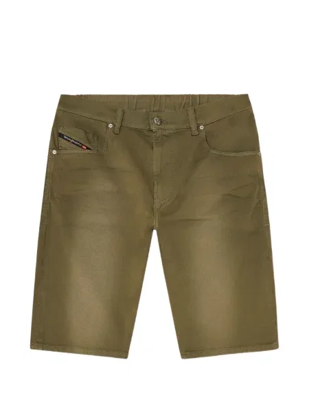 Pantaloni scurți din denim Diesel verde