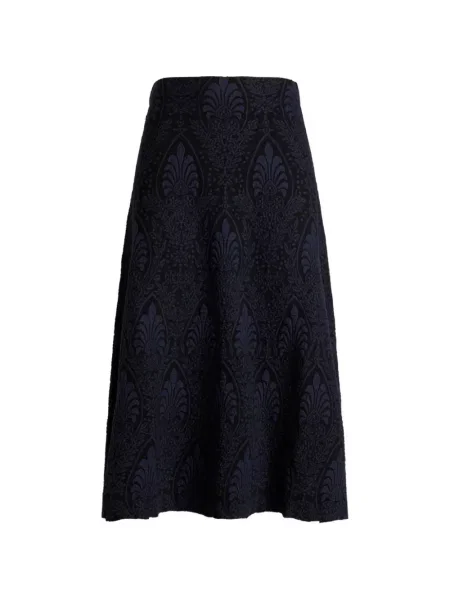 Fusta maxi Etro din jacard albastru