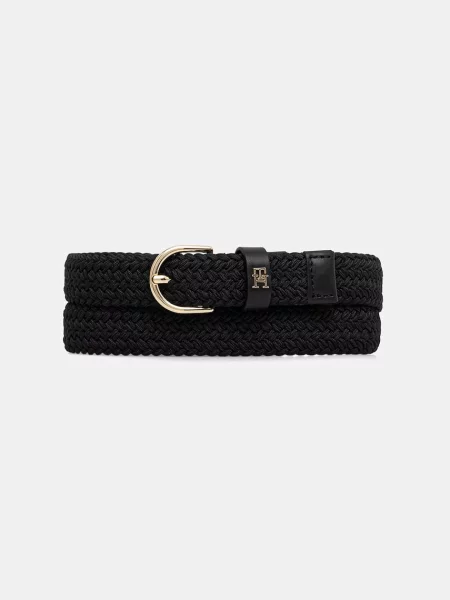 Tommy Hilfiger pleteni remen za žene crna