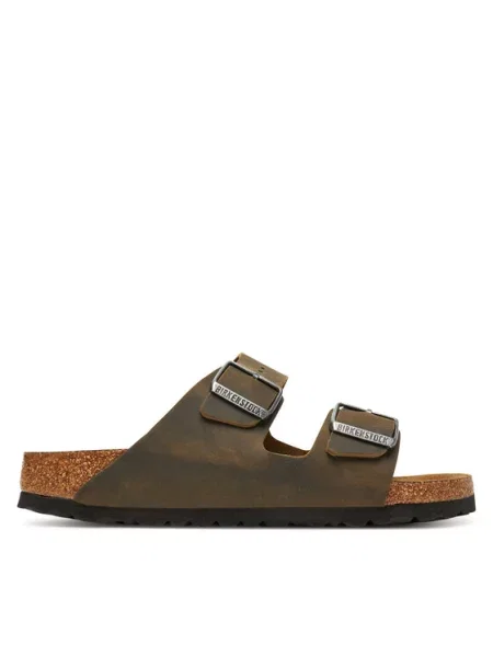 Birkenstock Klapki Arizona Sfb Khaki