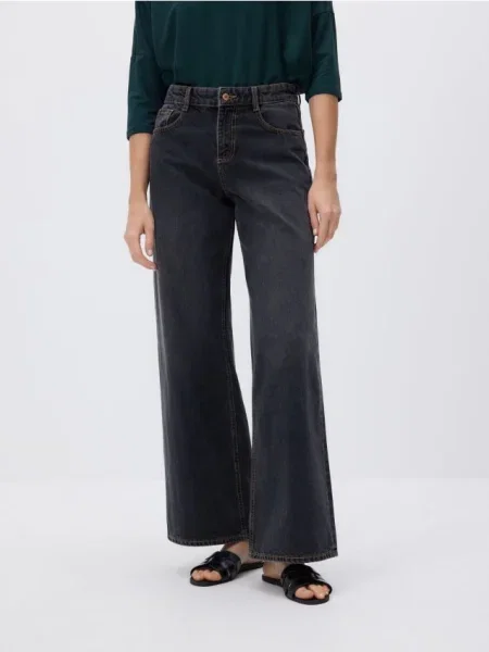 Reserved Blugi baggy fit negru