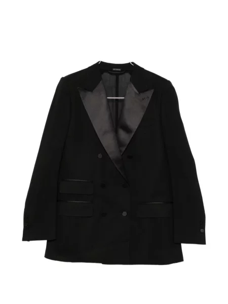 Sacou Tom Ford cu două rânduri de nasturi negru