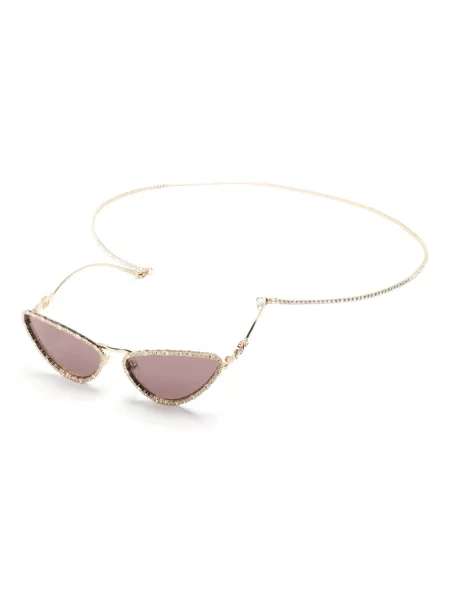 Křišťálové sluneční brýle Gucci Eyewear zlaté