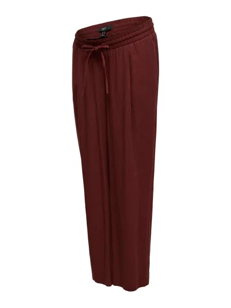 Vero Moda Maternity Pantaloni cutați VMMJESMILO vin roșu