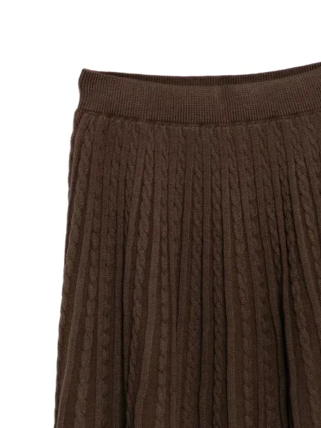 Spódnica dziecięca Polo Ralph Lauren brązowa