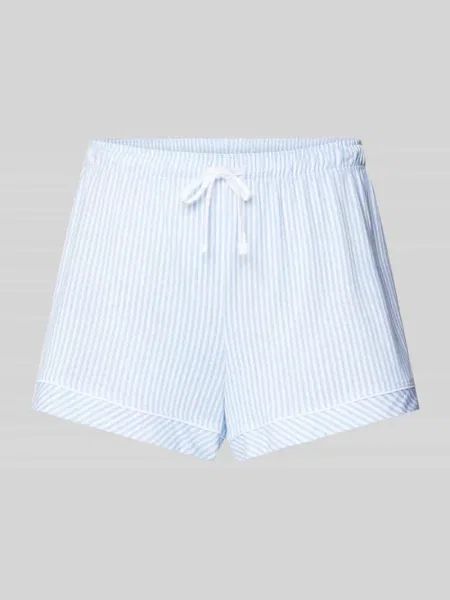 Szorty od piżamy ze wzorem w paski model ‘Everyday’ S.oliver Red Label niebieskie
