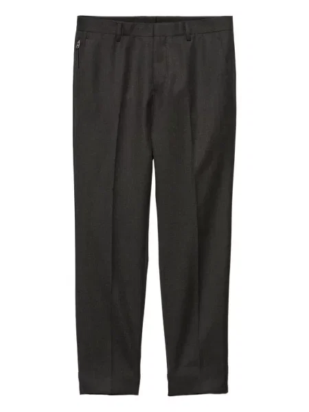 Pantaloni Prada de lână gri