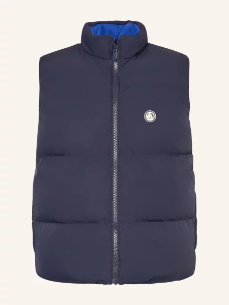 Petit Bateau Kamizelka Pikowana Dwustronna blau granatowa