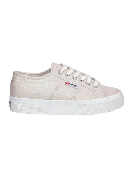 Trampki Superga na platformie różowe