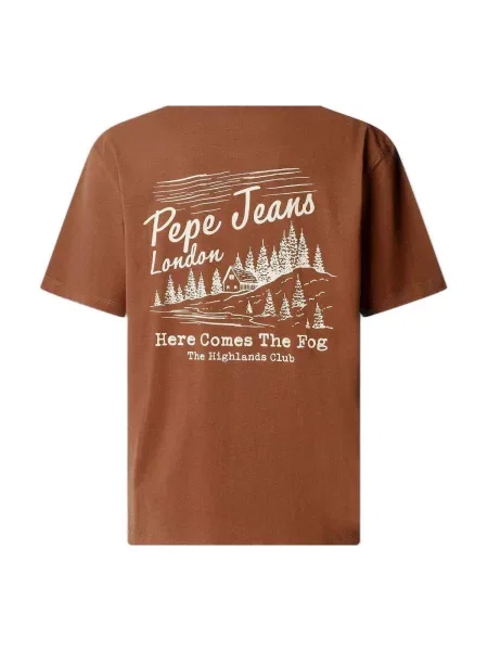 Tricou Pepe Jeans maro
