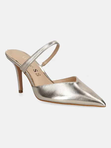 Papuci Guess din piele cu toc înalt