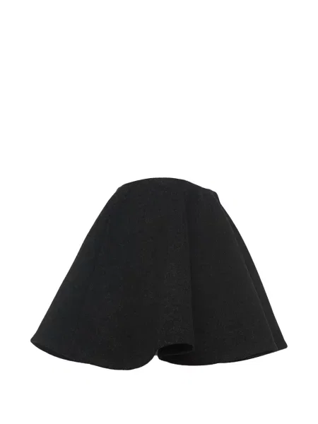 Fusta mini Ganni evazată negru