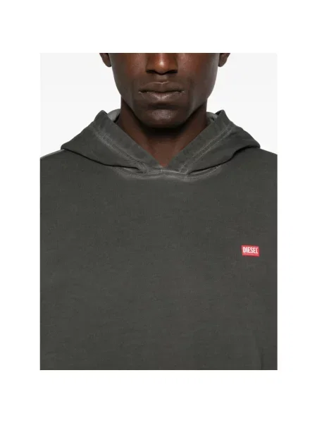 Bluza z kapturem Diesel z kapturem czarna