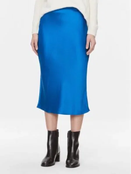 Samsøe Samsøe Fustă midi Agneta albastru