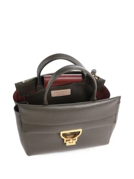 Geantă shopper Coccinelle din piele gri