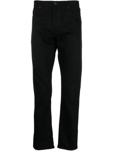 Дънки straight leg Off-white с принт бяло