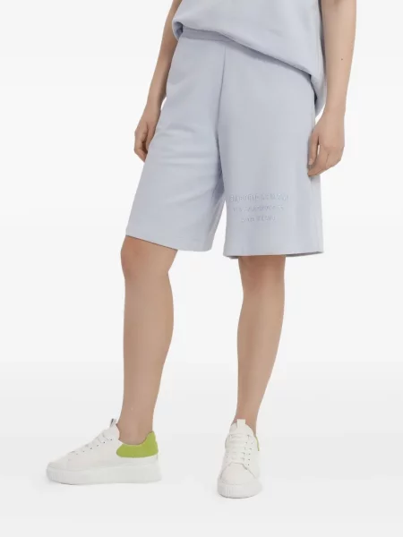 Kraťasy Emporio Armani s výšivkou modré