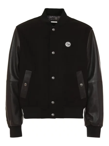 Kožená bunda Just Cavalli černá