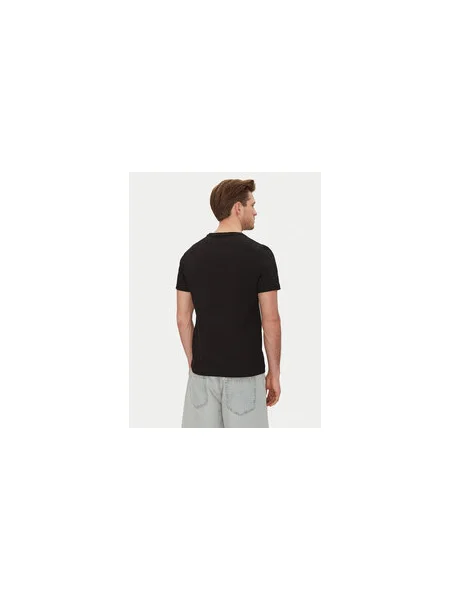 Calvin Klein Póló Editorial Logo Regular Fit fekete