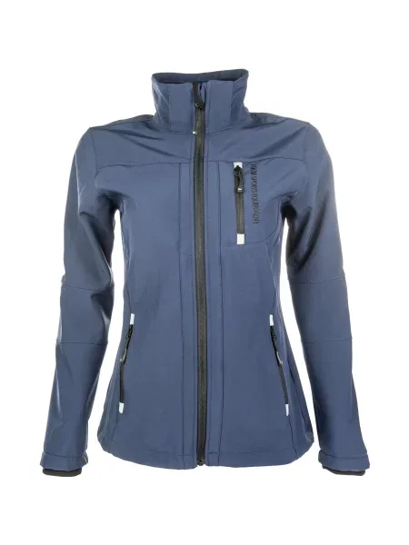 Kurtka jeździecka SPORT Softshell HKM niebieska