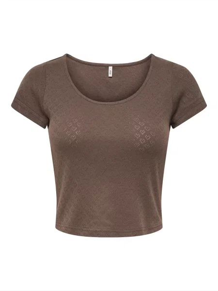 ONLY Tricou ONLMADISON ciocolatiu