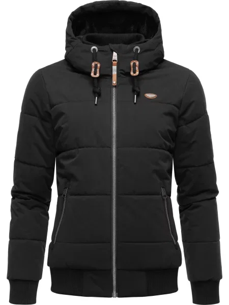 Ragwear Geacă funcțională Nuggys Solid' negru