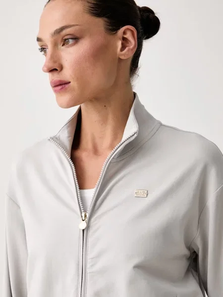 Emporio Armani melegítő szett női elasztánnal szürke