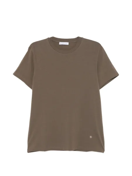 Tricou Manuel Ritz cu decolteu rotund maro