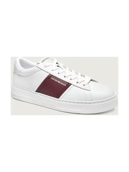Emporio Armani Teniși din piele alb
