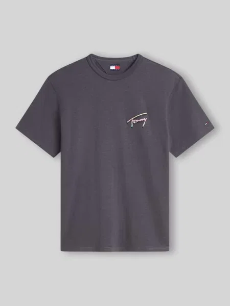 T-shirt o kroju relaxed fit z czystej bawełny Tommy Jeans czarna