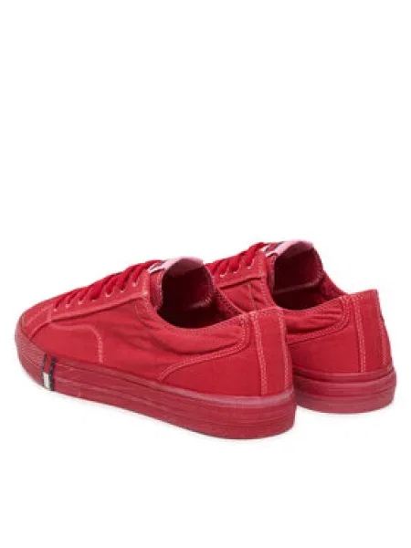 Tenisice Tommy Jeans Archive Vulc. Washed Canvas crvena