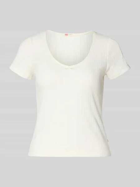 T-shirt o kroju slim fit z czystej bawełny model SWEETIE' Levi's biała