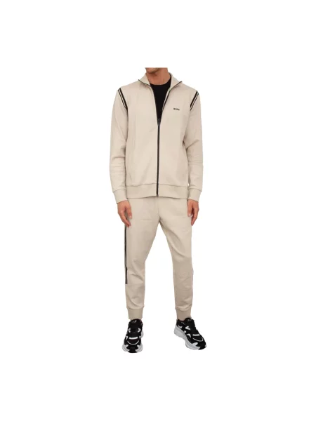 Bluza sportowa Boss Green beżowa
