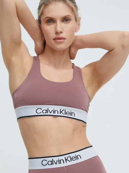 Спортен сутиен Calvin Klein Performance розово виолетово