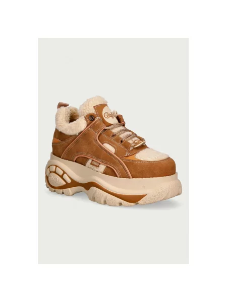 Sneakersy Buffalo brązowe