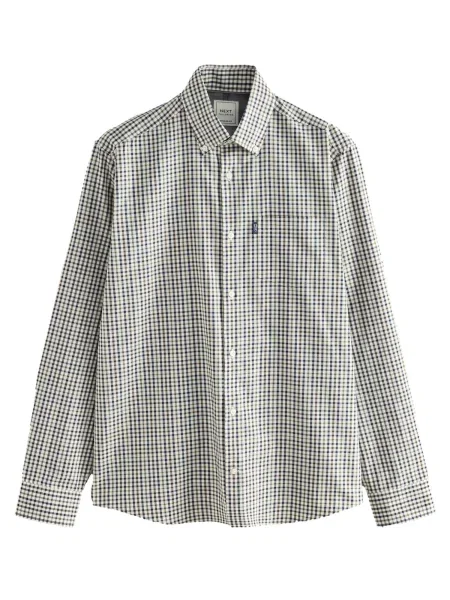 Next Košile námořnická modř / hnědá / přírodní bílá