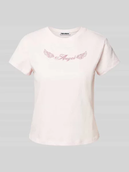T-shirt z nadrukowanym motywem Review