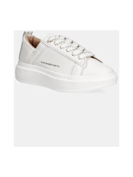 Sneakersy Alexander Smith skórzane białe