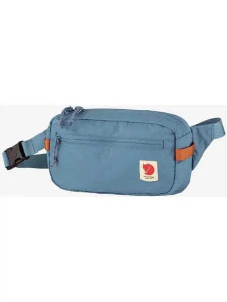 Jasnoniebieska torba biodrowa Fjällräven High Coast o pojemności 15 l niebieska