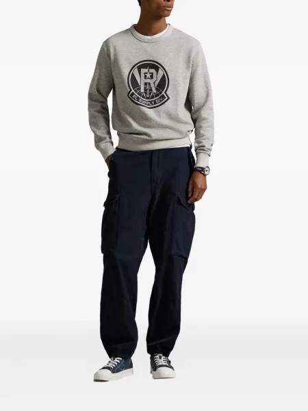 Șapcă Polo Ralph Lauren cu două rânduri de nasturi de in în carouri albastru