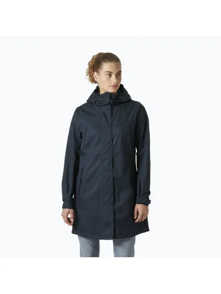 Мъжко дълго яке за дъжд Helly Hansen Vancouver Rain Coat navy синьо